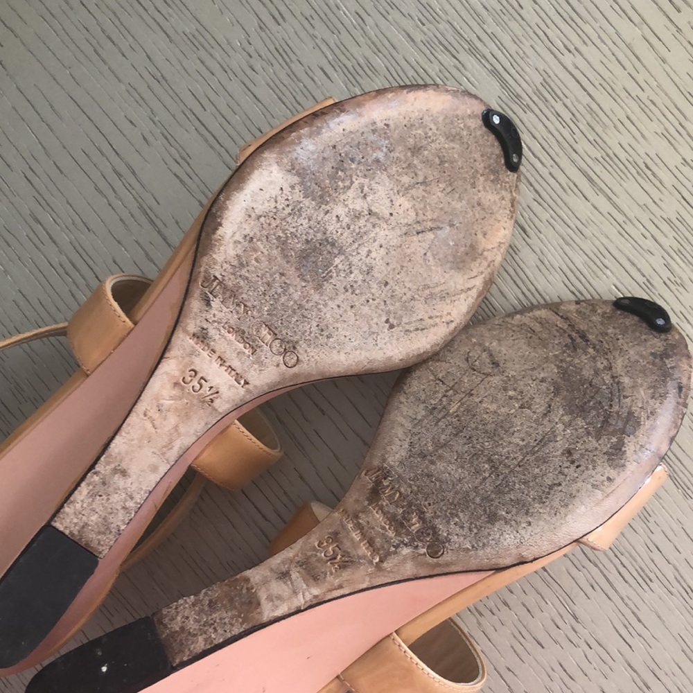 JIMMY CHOO London sandals 2 tones nude/pink - Picture 8 of 8